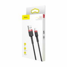 BASEUS kabel USB/Lightning 2m 1.5A Cafule rdeč/črn CALKLF-C19