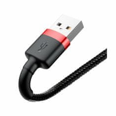 BASEUS kabel USB/Lightning 3m 2A Cafule rdeč/črn CALKLF-R91