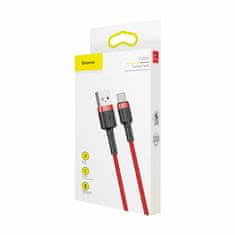 BASEUS kabel USB A-C 1m 3A Cafule rdeč CATKLF-B09