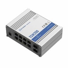 stikalo Giga 8-port 8x PoE 2xSFP 240W DIN Mini TSW200