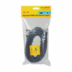 Delock kabel HDMI kotni 4K siv 5m 83077