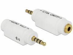 Delock adapter AVDIO Jack 3,5M 4-pin CTIA-Jack 3,5Ž 4-pin OMTP 65590