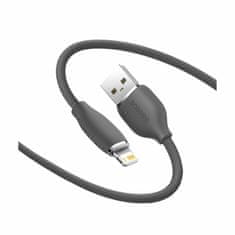 BASEUS kabel USB/Lightning 1.2m 2.4A Silica gel črn CAGD000001