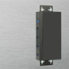 Delock hub USB 3.0 4xA DIN 15kV ESD zaščita 63309