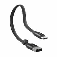 BASEUS kabel USB A-C 0,23m 2A Nimble flat črn CATMBJ-01