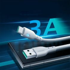 Joyroom kabel USB A-C 1.2m 3A LED črn S-UC027A13B1