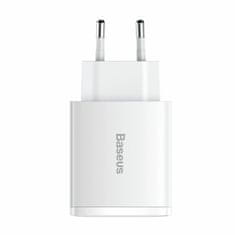 BASEUS polnilec 30W USB 2xTipA TipC QC bel CCXJ-E02