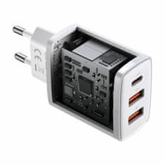 BASEUS polnilec 30W USB 2xTipA TipC QC bel CCXJ-E02