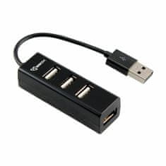 S-box hub USB 4xA H-204 črn