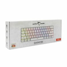 White Shark tipkovnica USB bela/rdeča mehanska stikala SLO GK-2022 SHINOBI-W