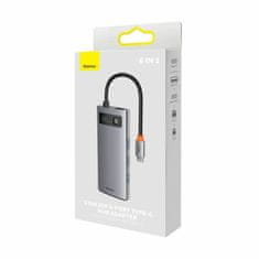 BASEUS priklopna postaja USB 3.1 TipC 6v1 siva WKWG030213