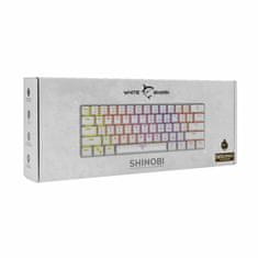 White Shark tipkovnica USB bela/rjava mehanska stikala SLO GK-2022 SHINOBI-W