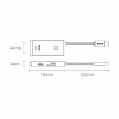 BASEUS priklopna postaja USB 3.2 TipC 6v1 4K črn WKQX050001