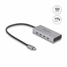 Delock priklopna postaja USB 3.1 4x TipC 10/Gbps PD 85W srebrn 64235