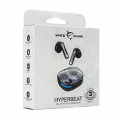 White Shark slušalke HYPERBEAT črne bluetooth z mikrofonom GEB-TWS37