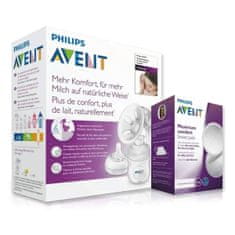 Philips Avent SCF430+SCF254 ročna prsna črpalka + darilo blazinice