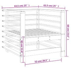 Vidaxl Vrtni stol 2 kosa trden les douglas