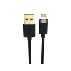 Duracell kabel USB-A na Lightning, 1m, črn