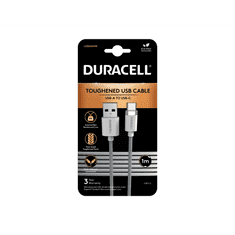 Duracell kabel USB-A na USB-C, 1m, bel