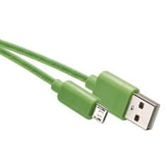 Emos Emos SM7006G USB 2.0 A/M - micro B/M, 1 m, zelena