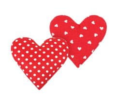 HEART - komplet 2 - 18x20 cm - Srce in pika rdeče barve