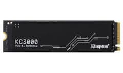 Kingston KC3000 2TB SSD (2048 GB) / NVMe M.2 PCIe Gen4 / Notranji / M.2 2280 / hladilnik