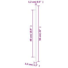 Vidaxl Ročaji za omarico 5 kosov srebrna 480 mm nerjaveče jeklo