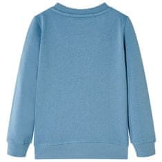 Vidaxl Otroški pulover srednje moder 128