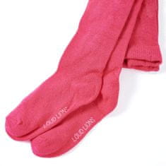 Vidaxl Otroške hlačne nogavice živo roza 128