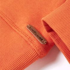 Vidaxl Otroški pulover temno oranžen 128
