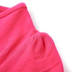 Vidaxl Otroška majica s kratkimi rokavi živo roza 116