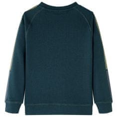 Vidaxl Otroški pulover zelena barva mahu 116