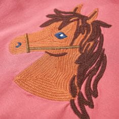 Vidaxl Otroški pulover s kapuco starinsko roza 92