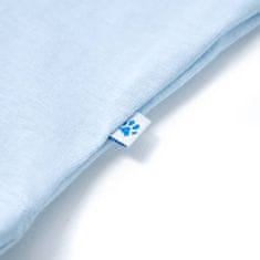 Vidaxl Otroška majica s kratkimi rokavi svetlo modra 104