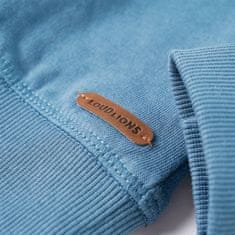 Vidaxl Otroški pulover srednje moder 116