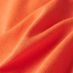 Vidaxl Otroška majica s kratkimi rokavi živo oranžna 140