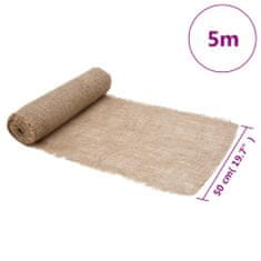 Vidaxl Rola iz jute 0,5x5 m 100 % juta 200 g/m²