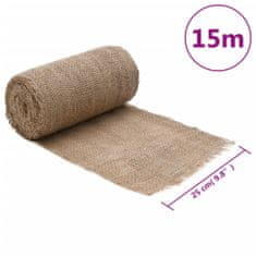 Vidaxl Rola iz jute 0,25x15 m 100 % juta 200 g/m²