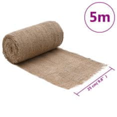 Vidaxl Rola iz jute 0,25x5 m 100 % juta 200 g/m²