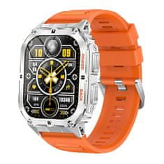 Smart Plus K61 PRO 1,96-palčni zaslon AMOLED Smart Watch - Bluetooth predvajanje glasbe, kompas, šport na prostem, funkcija govorjenja - 380 mAh velika baterija Orange