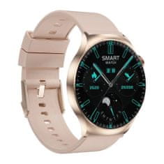 Smart Plus DT4 Mate 1,5-palčni HD okrogli zaslon na dotik NFC Compass Smartwatch - športne ure, funkcija Bluetooth Call - pametne ure za moške in ženske Gold