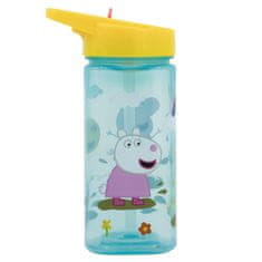 Stor Plastična kvadratna steklenička z izvlečno slamico Peppa Pig, Tritan 530ml, 41214