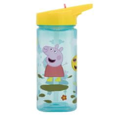 Stor Plastična kvadratna steklenička z izvlečno slamico Peppa Pig, Tritan 530ml, 41214