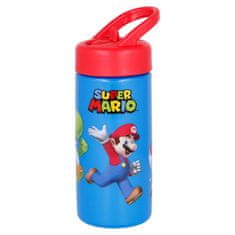 Stor Plastična steklenica s podaljšano slamico SUPER MARIO, 410ml, 21401