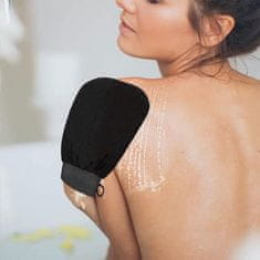 Netscroll Piling rokavica za odstranitev odmrle celice kože, rokavice za piling, ki kožo pripravi na depilacijo ali nanos samoporjavitvene kreme, izboljša vpijanje kreme, večkratna uporaba, ScrubGlove