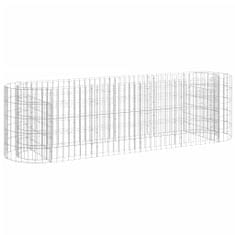 Vidaxl Visoka greda gabion pocinkano železo 190x50x50 cm