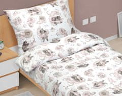 Bombažno posteljno perilo Junior - 140x200, 70x90 cm - Sleeping Bear