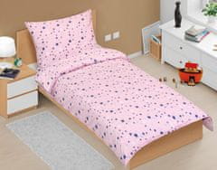 Bombažno posteljno perilo Junior - 140x200, 70x90 cm - Zvezdica