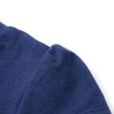 Vidaxl Otroška majica s kratkimi rokavi mornarsko modra 116