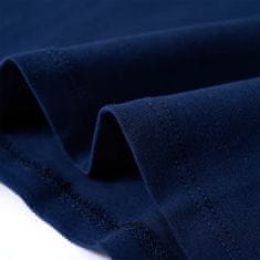 Vidaxl Otroška majica z dolgimi rokavi mornarsko modra 92